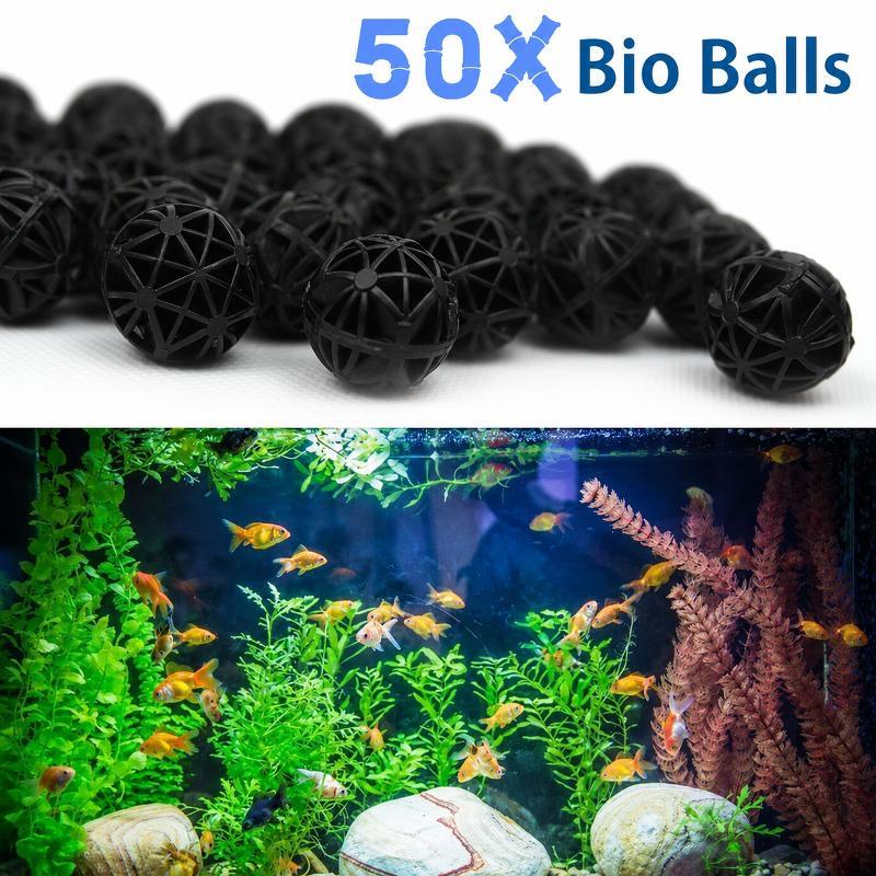 Marine Fish Tank - 50 قطعة من كرات الفلتر البيولوجي