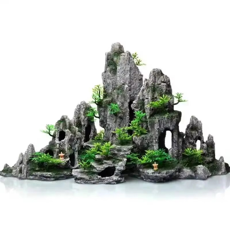 Marine Aquarium Epoxy - شحن مجاني، ديكورات حوض السمك، ديكور