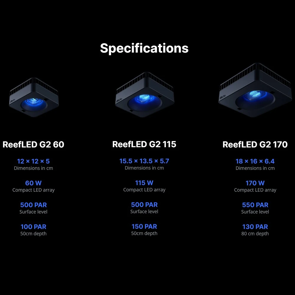 RedSea ReefLED G2 60/115/170 ا - مراجعة Reef Lighting وسعره
