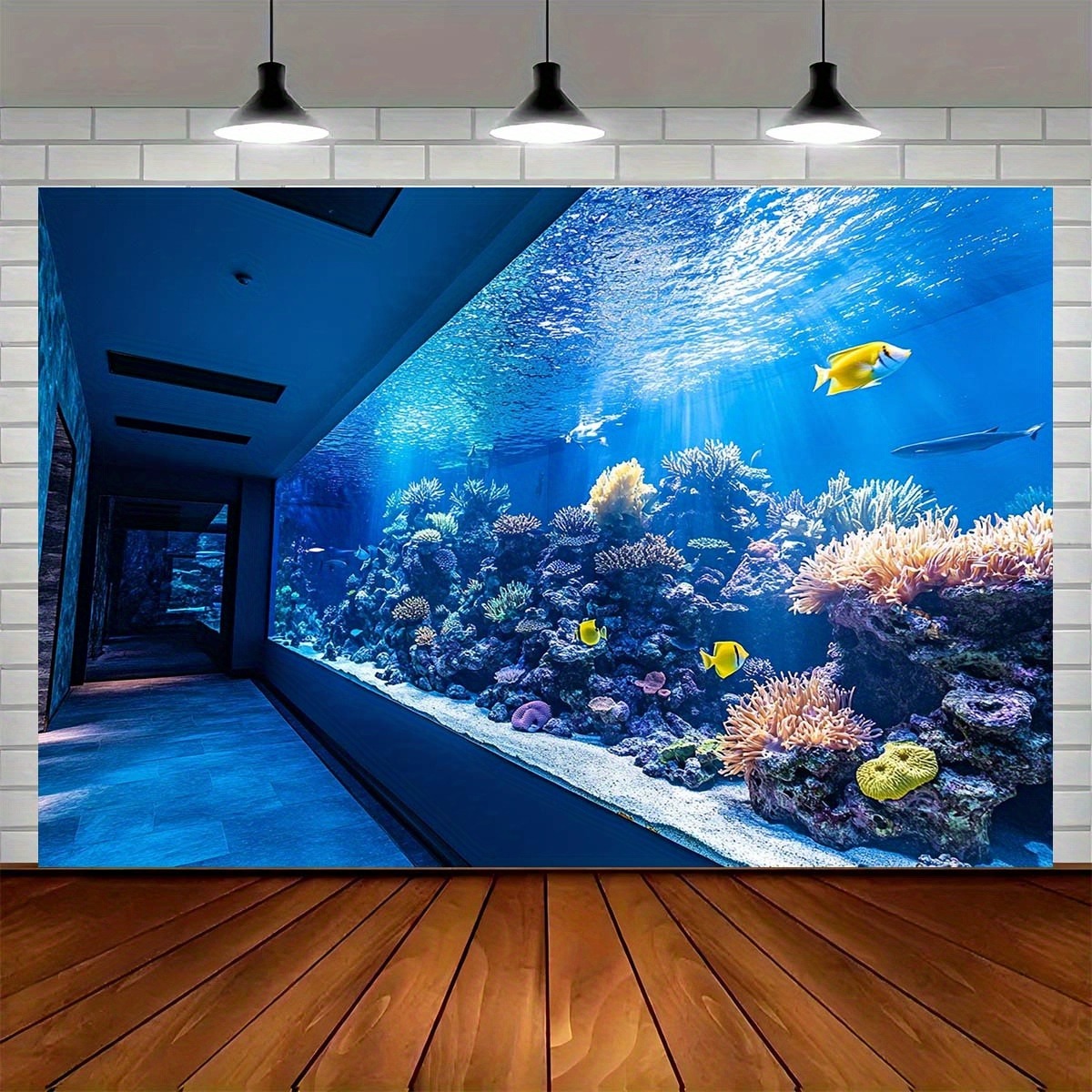 لوحة جدارية زاهية لحوض السمك ت - مراجعة Reef Aquarium وسعره