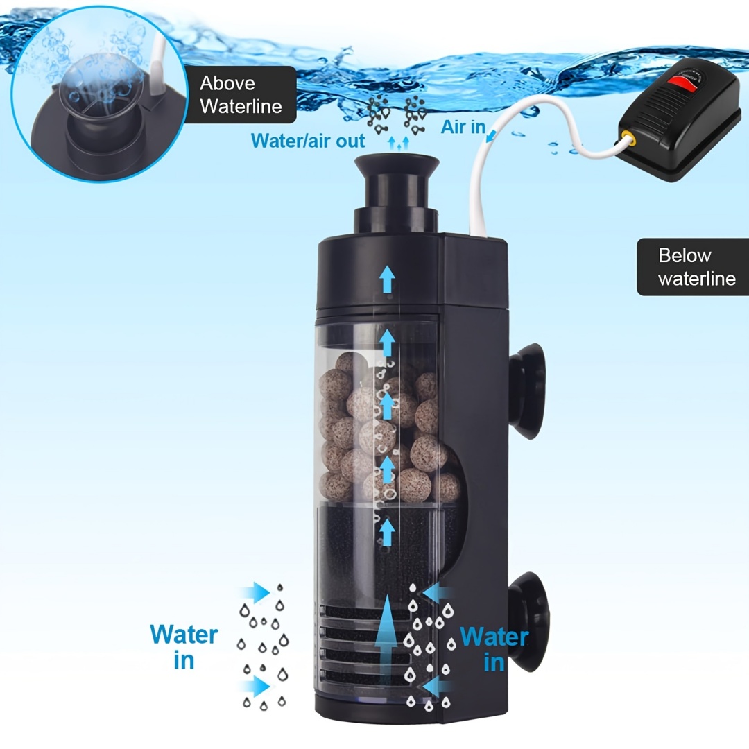 فلتر إسفنجة حيوية مدمج مثبت عل - مراجعة Reef Tank Filter وسعره