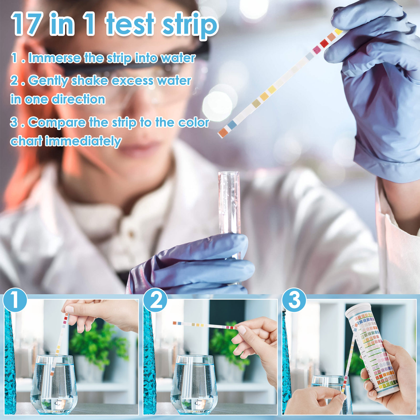 5-17 في 1 شرائط اختبار حوض الس - مراجعة Saltwater Tank وسعره