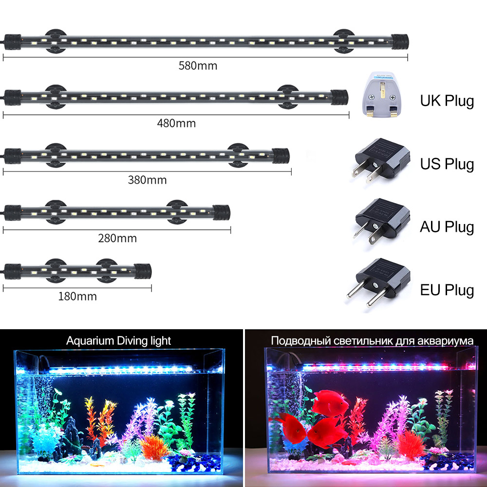 90-260 فولت حوض السمك ضوء LED  - مراجعة Aquarium Marine Lights وسعره