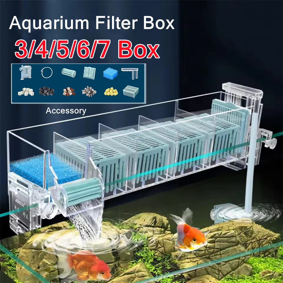 220 فولت حوض السمك الحائط شلال - مراجعة Reef Tank Filter وسعره